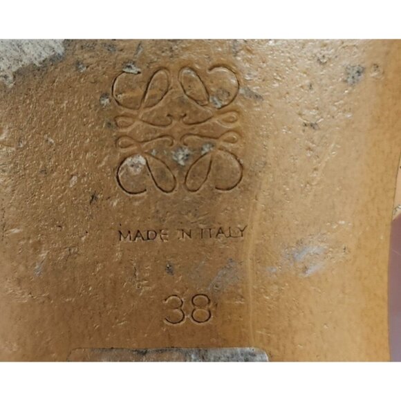 Loewe GATE FLAT MULES, Low Heel Leather Warm Desert Women's Ital EU 38/7.5 US - Picture 11 of 13